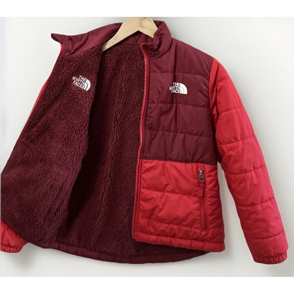 The‎ North Face Jacket Mount Chimbo Reversible Full Zip Red Sz Medium 10